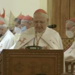 Le Card. Sako, 6 mars 2021, Bagdad, capture @ Vatican Media