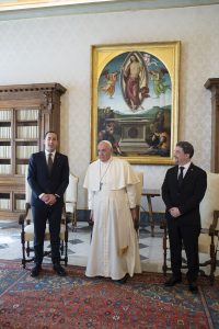 Capitaines-régents de Saint-Marin, 15 mars 2021 © Vatican Media