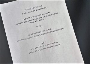 Protocole pour les couloirs humanitaires en France © Sant'Egidio