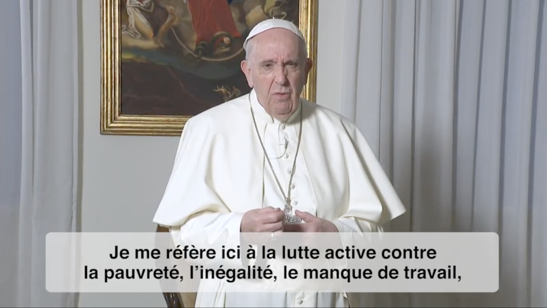 La Vidéo du Pape, avril 2021, capture