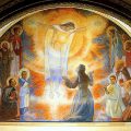 Fresque du Sacré Coeur, Visitation, Paray-le-Monial (France) © capture de Zenit / ASB /popesprayer.va
