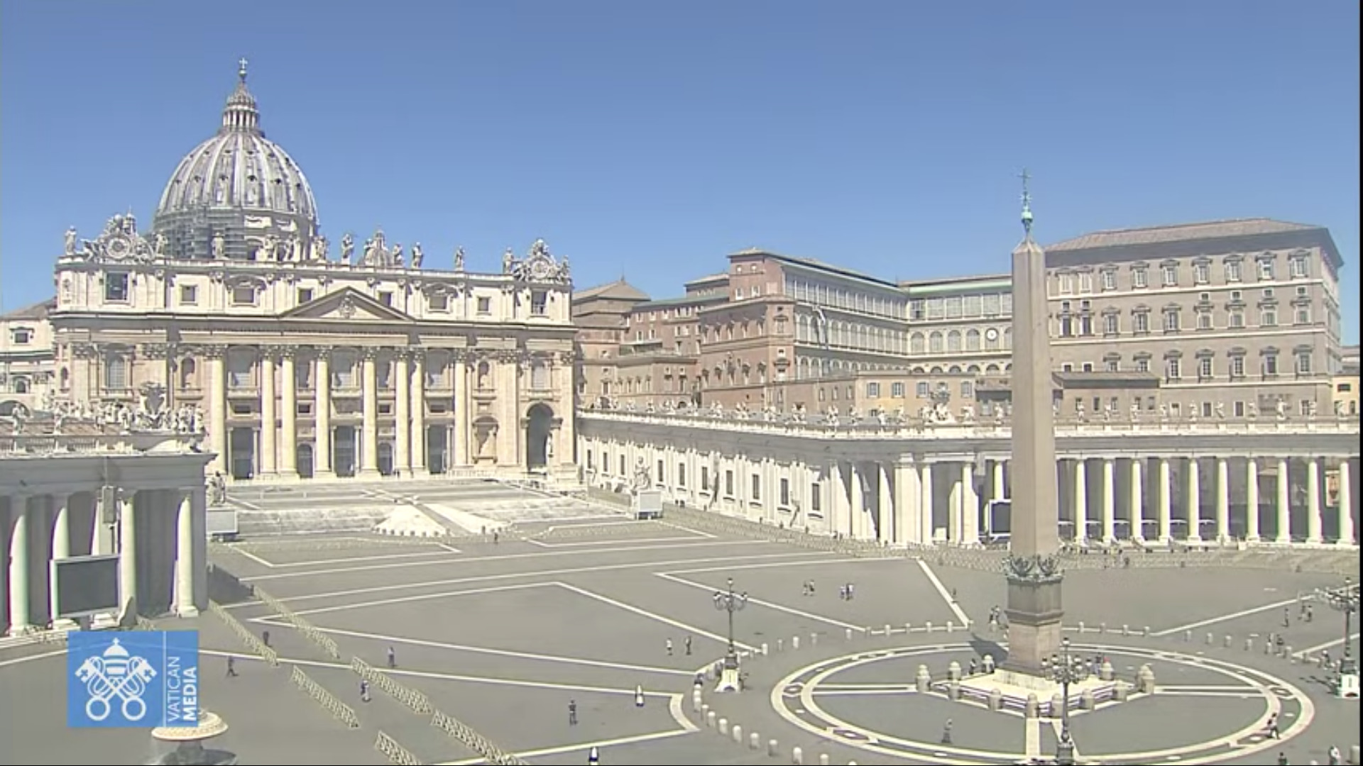 Place Saint-Pierre, 20 mai 2021, capture @ Vatican Media