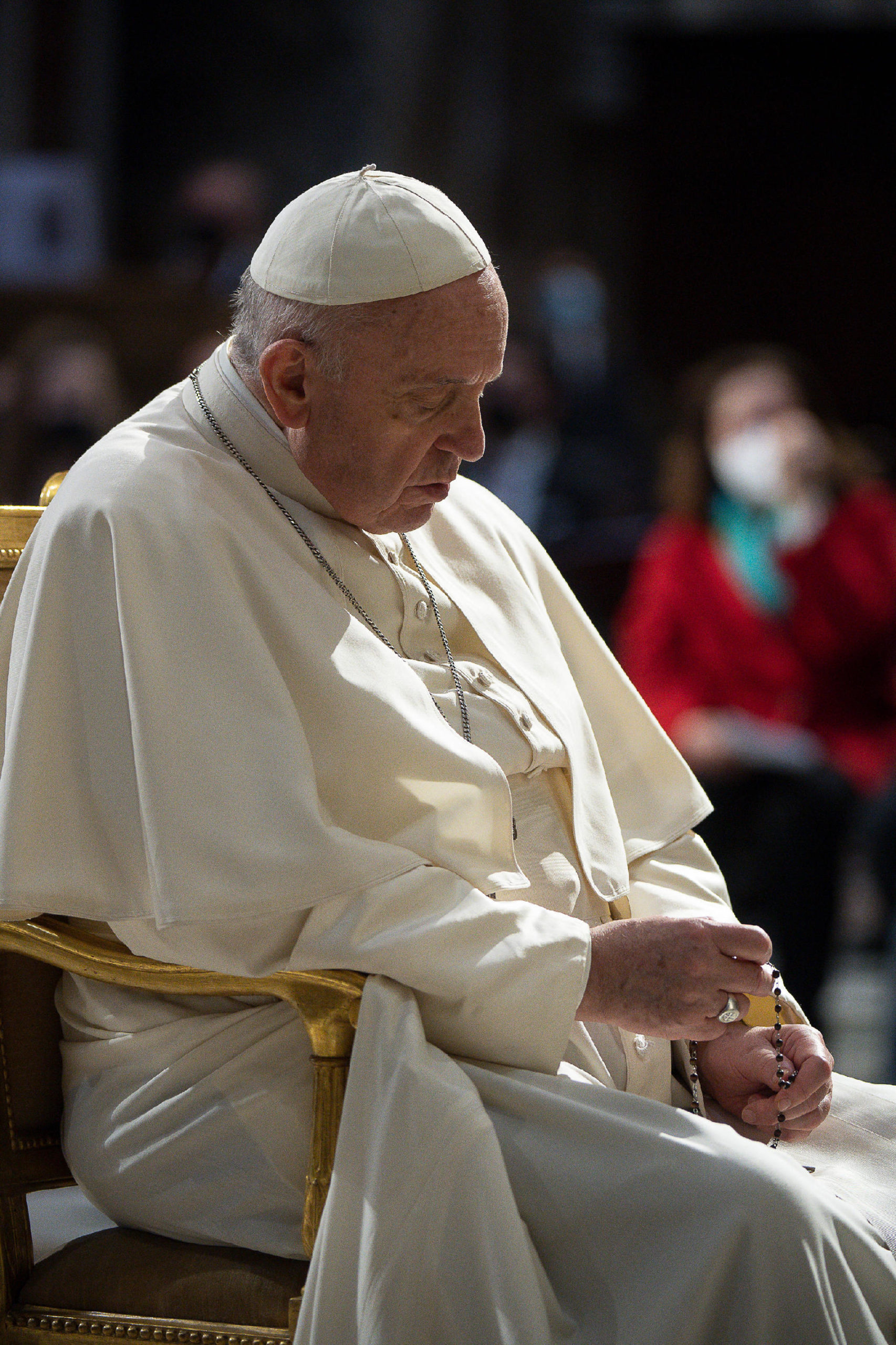 Prière du Rosaire pour la fin de la pandémie, 1er mai 2021 © Vatican Media