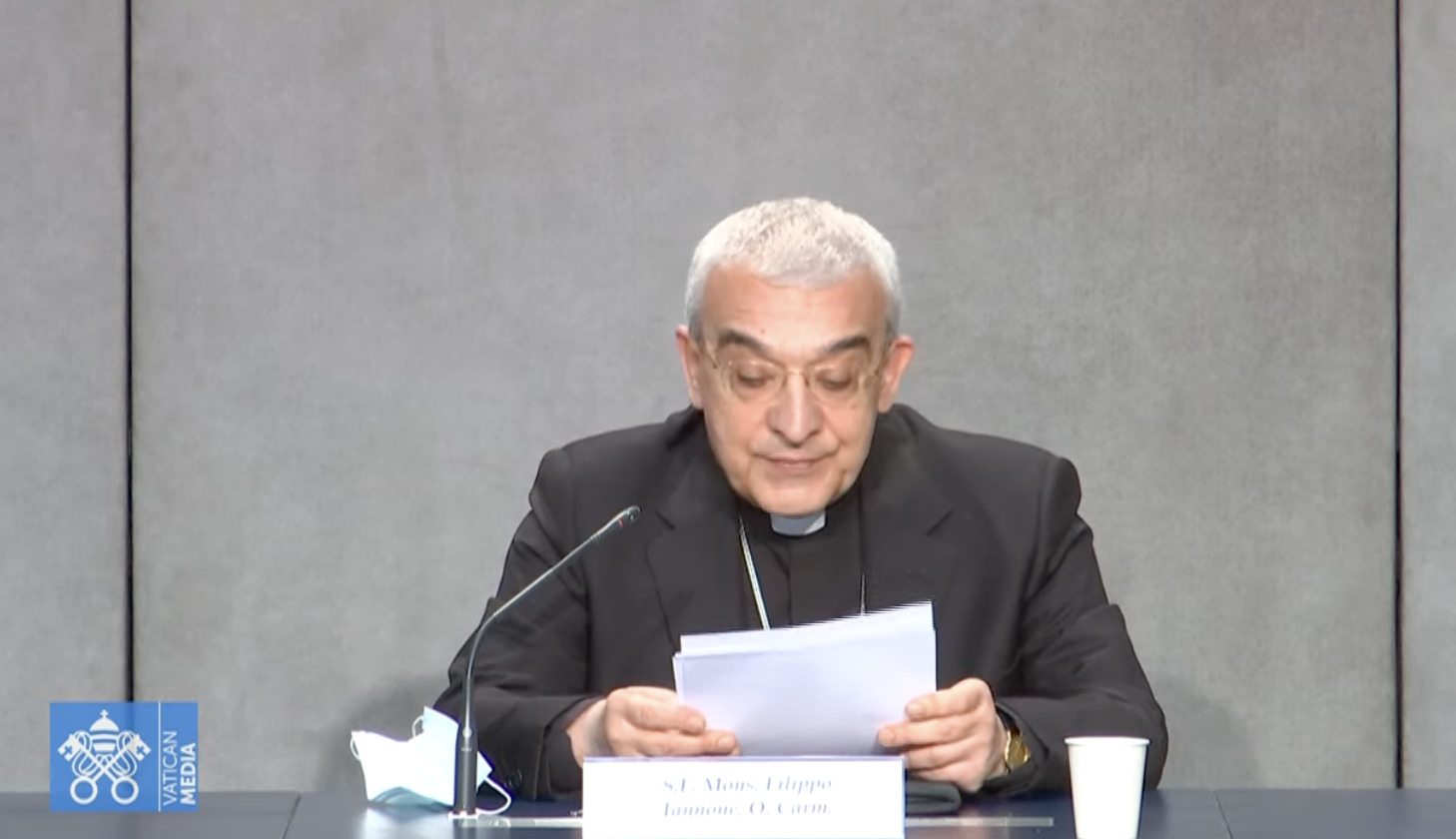 Mgr Filippo Iannone, capture Vatican Media