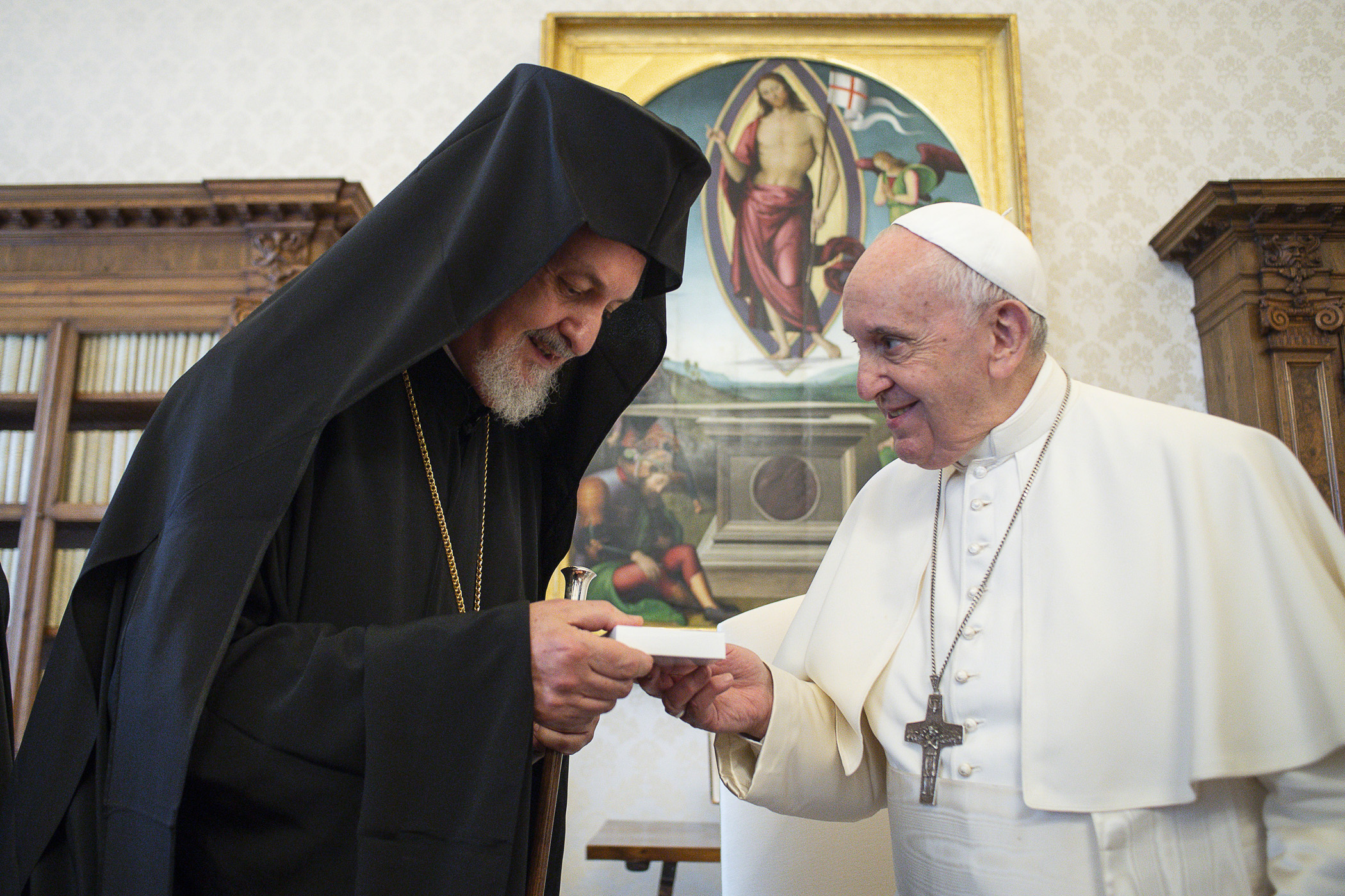 Délégation du Patriarcat oecuménique de Constantinople, 28 juin 2021 © Vatican Media