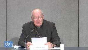 Card. Kevin Farrell, capture sur Vatican Media