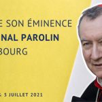 Poster de la visite du card. Parolin © Diocèse de Strasbourg