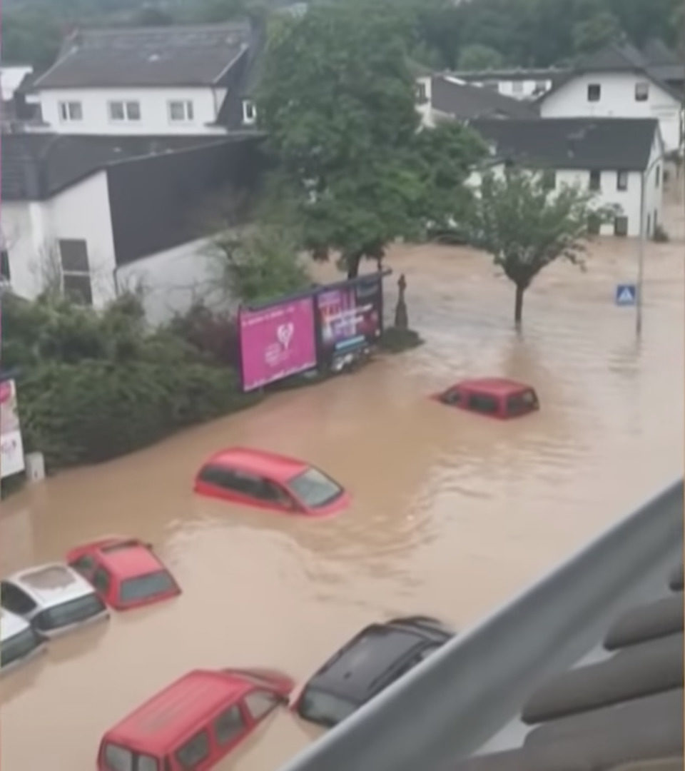 Inondations en Allemagne, capture YouTube