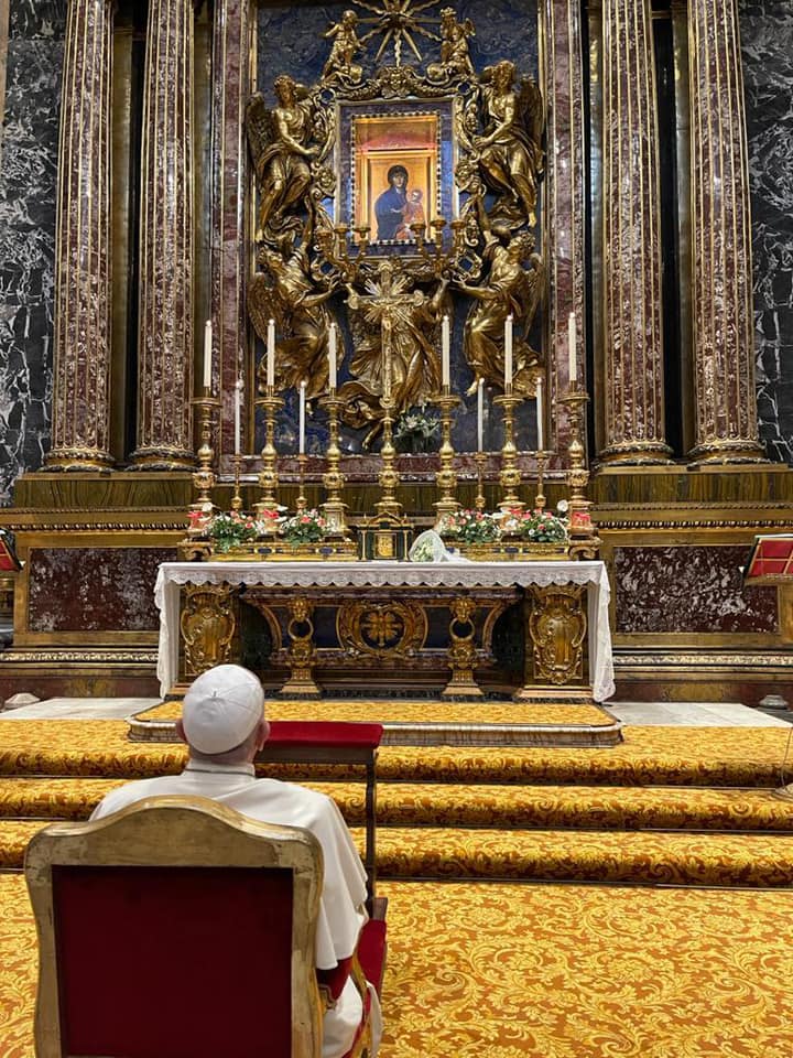 Pèlerinage à Sainte-Marie-Majeure 11 sept. 2021 © Vatican Media