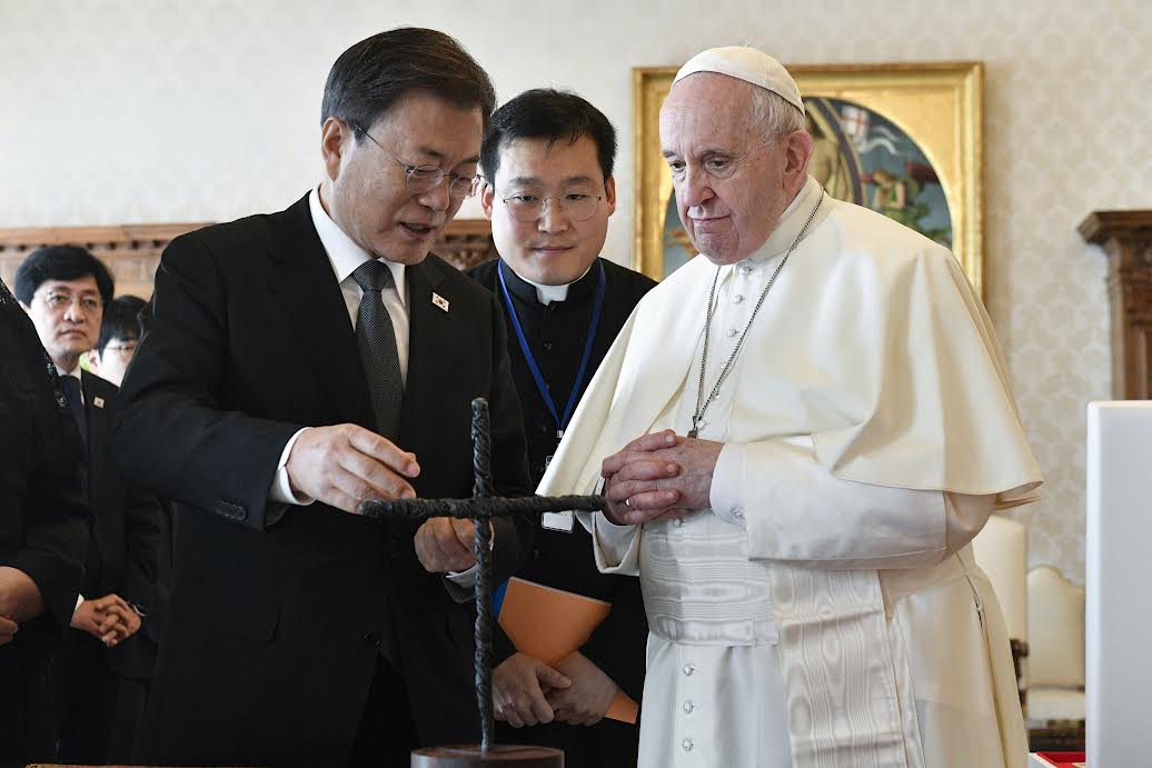 Visite du président coréen Moon Jae-In, 29 oct. 2021 © Vatican Media
