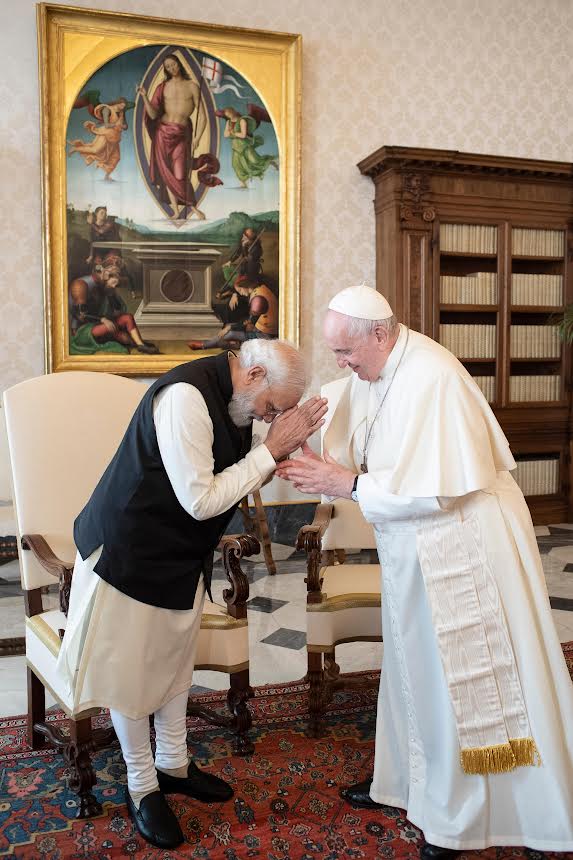 Visite de M. Narendra Modi © Vatican Media