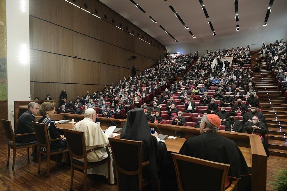 Inauguration de la chaire d'écologie au Latran, en partenariat avec l'UNESCO © Vatican Media