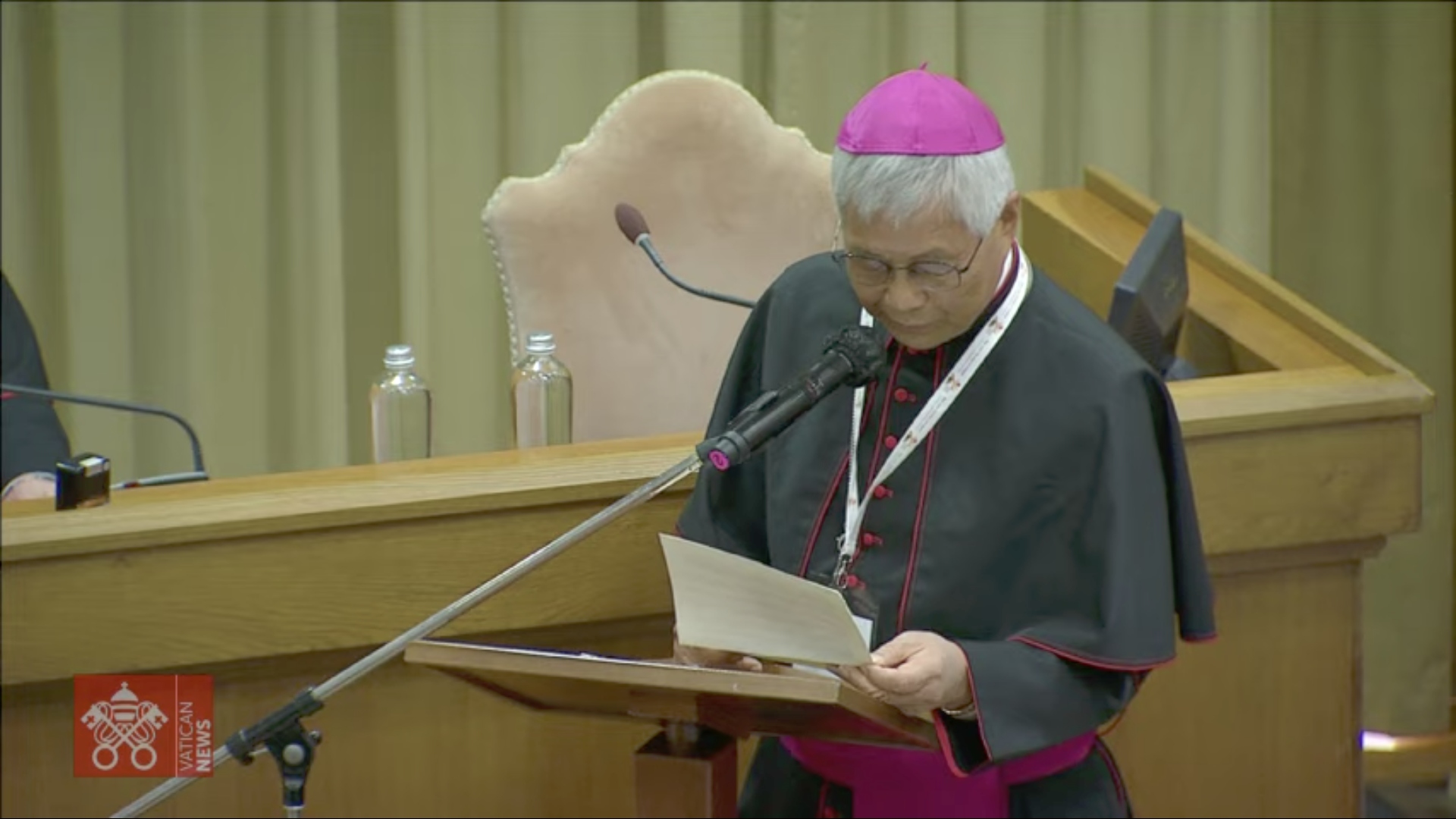 Mgr You Heung-sik © capture Zenit / Vatican Media
