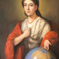 Pauline Jaricot "Mère de la mission mondiale", par le peintre Clemens Maria Fuchs @ Facebook de Missio Österreich