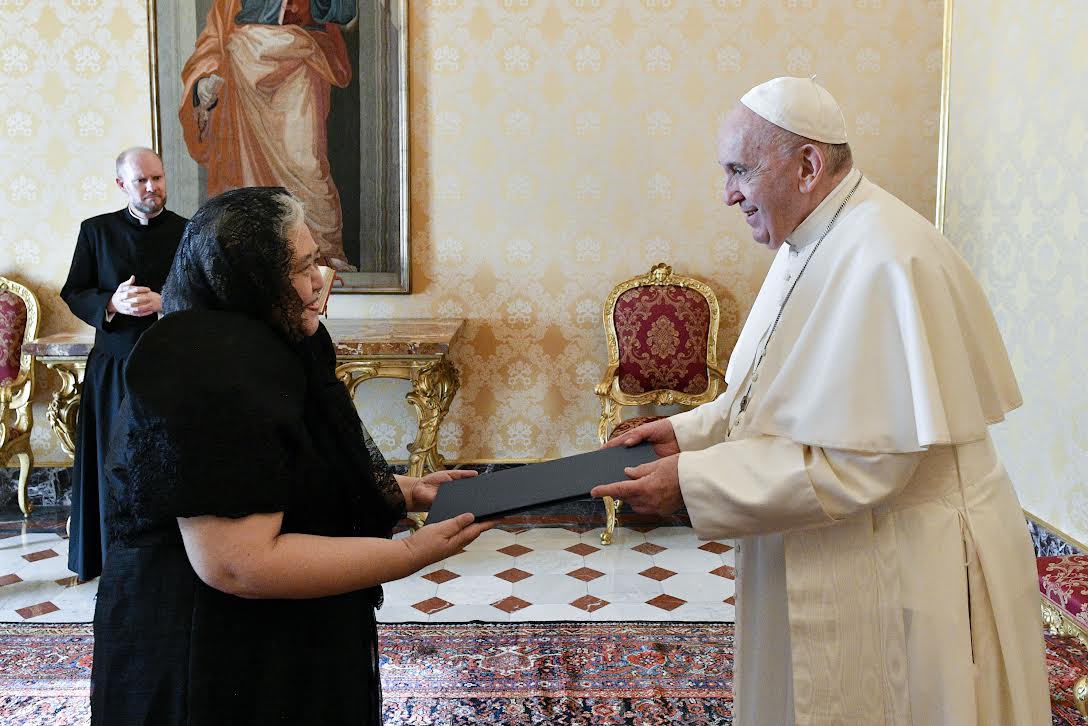 Mme Myla Grace Ragenia Catalbas Macahilig © Vatican Media