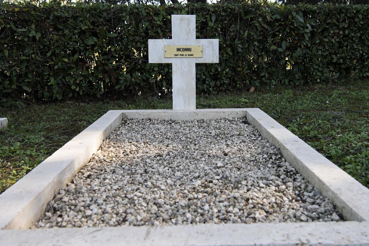 "Inconnu", cimetière militaire français de Rome, 2 nov. 2021 © Vatican Media