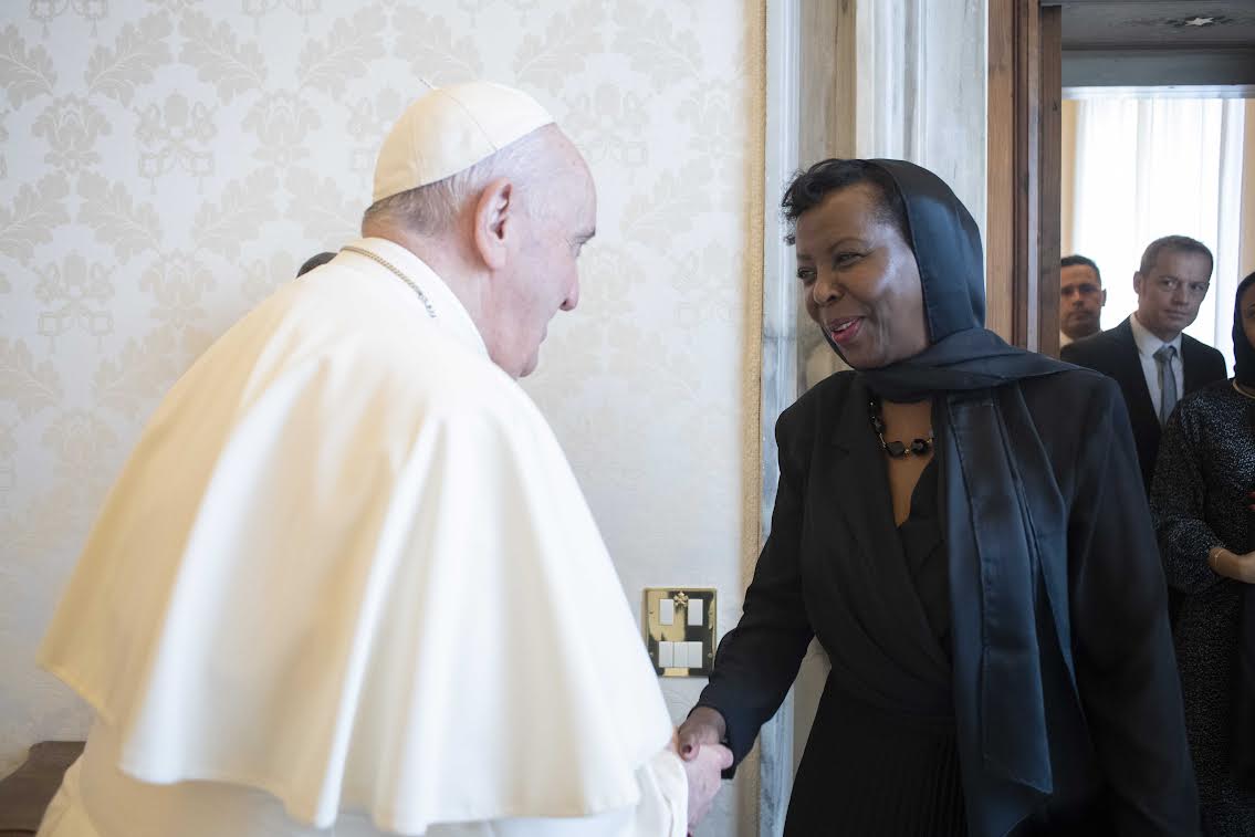 Mme Mushikiwabo © Vatican Media