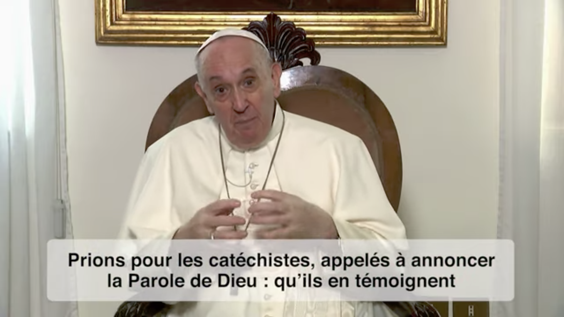 La Vidéo du Pape, décembre 2021 © capture Zenit / La Vidéo du Pape