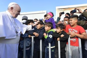 Les enfants du camp de Mavrovouni, Lesbos (Grèce) © Vatican Media