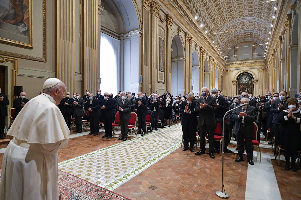 Union des journalistes catholiques italiens, 10 décembre2021, © Vatican Media