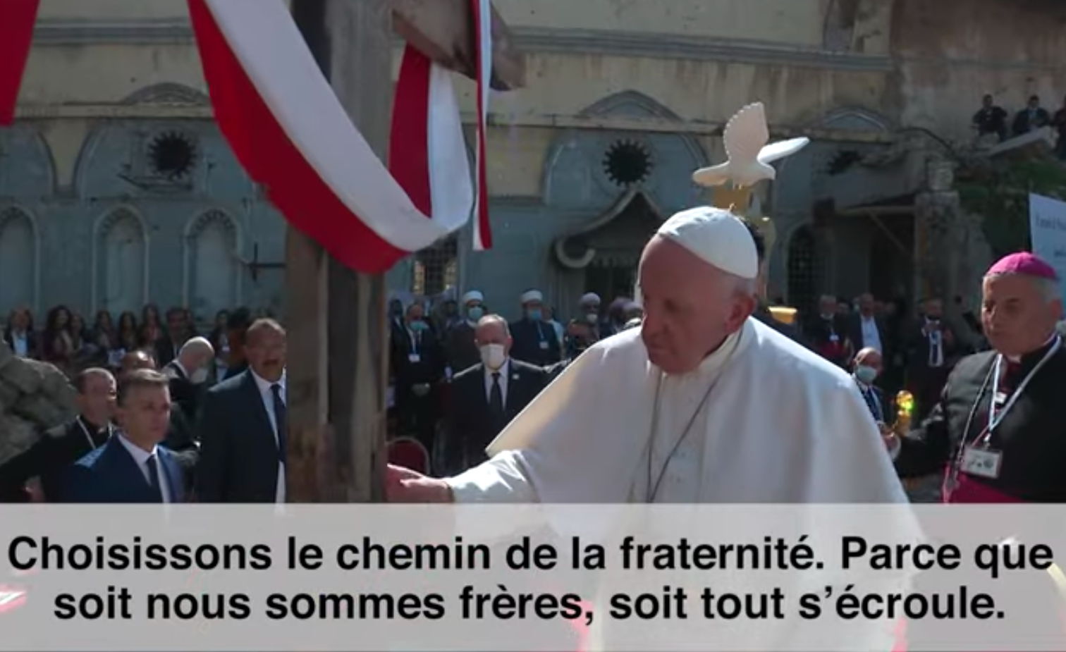 Vidéo du pape, Intention de prière janvier 2022, Capture d'écran