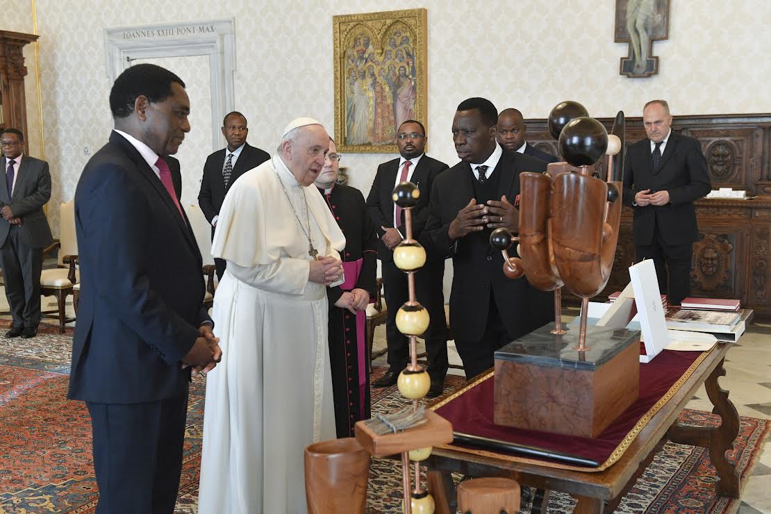 Zambie : le président Hakainde Hichilema reçu par le pape François