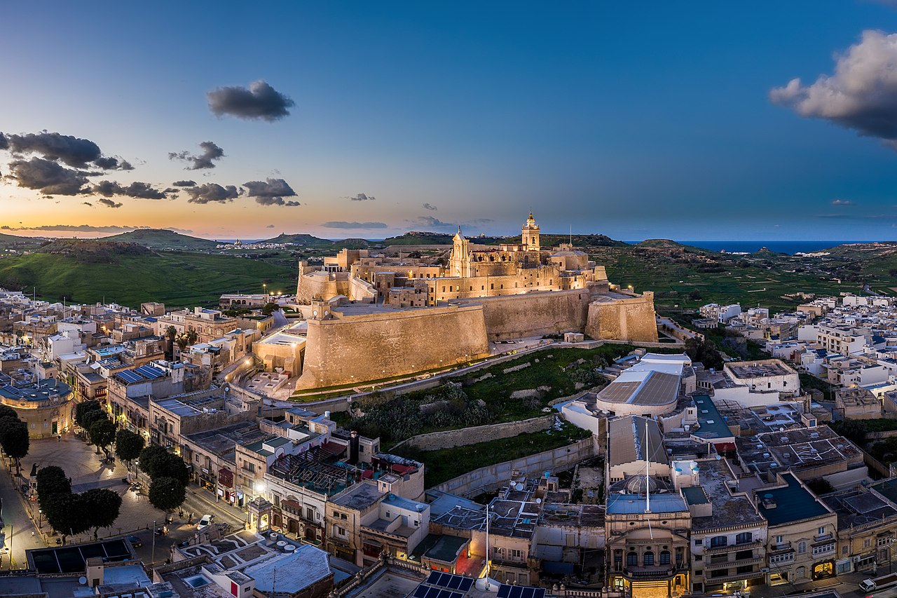 Malte, citadelle de l'île de Gozo © wikimedia commons / FritzPhotography 