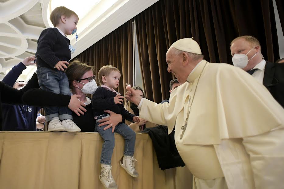 Audience du 23 mars 2022, enfant © Vatican Media
