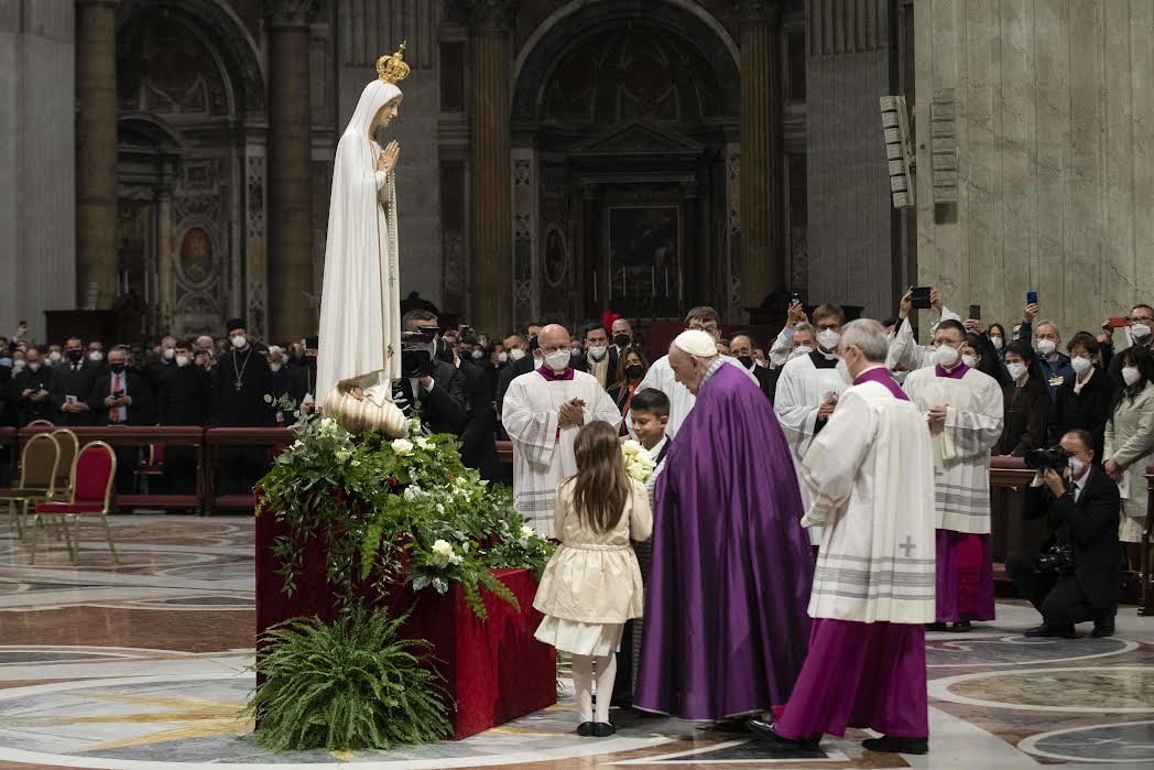 Consécration de l'Ukraine et de la Russie au Coeur Immaculé de Marie © Vatican Media