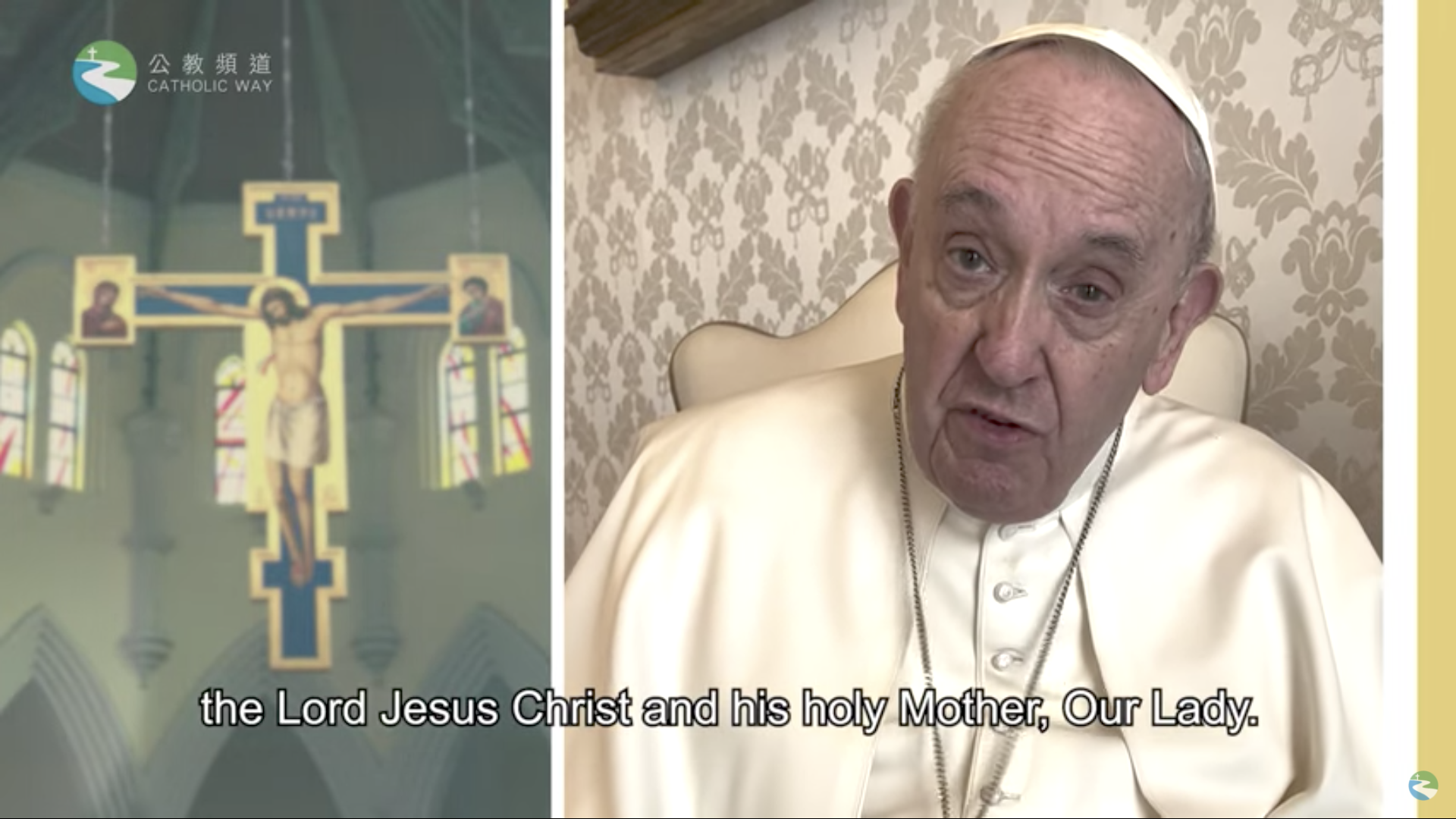 Message aux catholiques de Chine © capture de Zenit / YouTube
