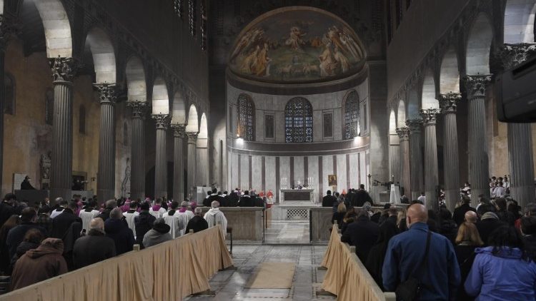 Sainte-Sabine (Rome), messe des Cendres, 2 mars 2022 © Vatican Media