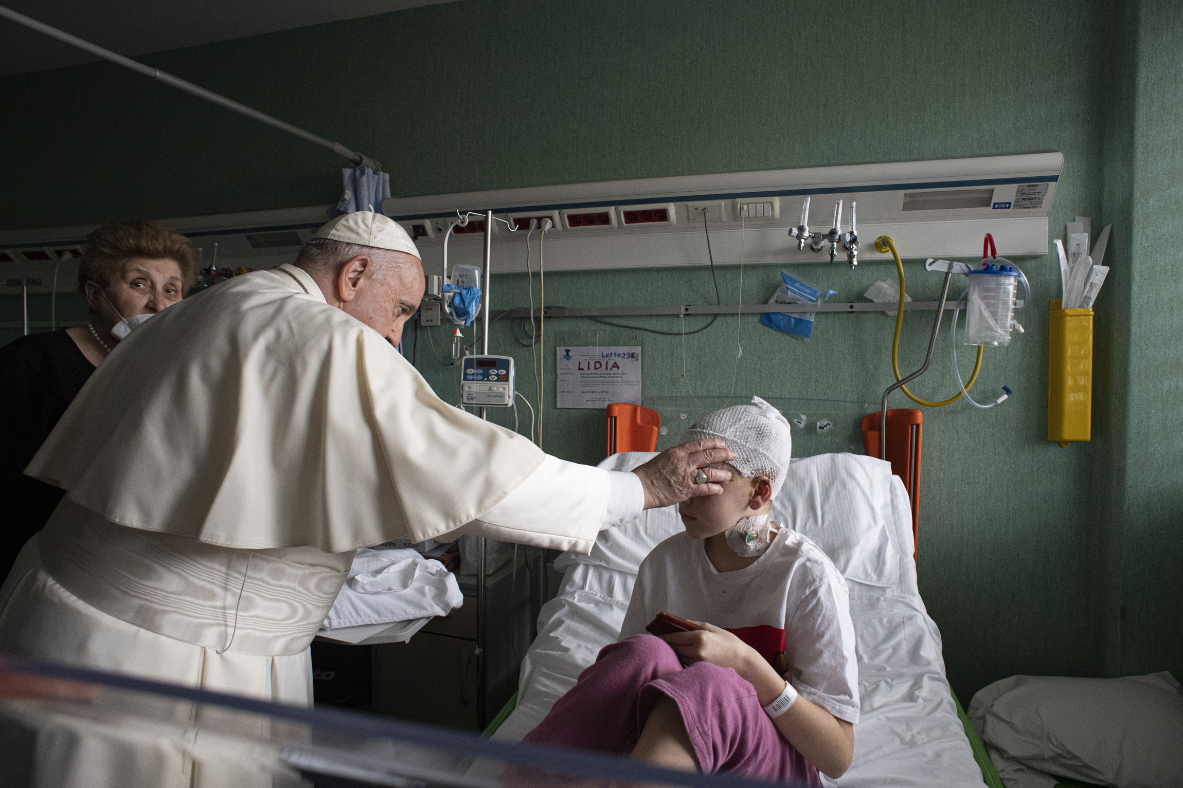 Visite à l'hôpital pédiatrique Bambino Gesù © Vatican Media