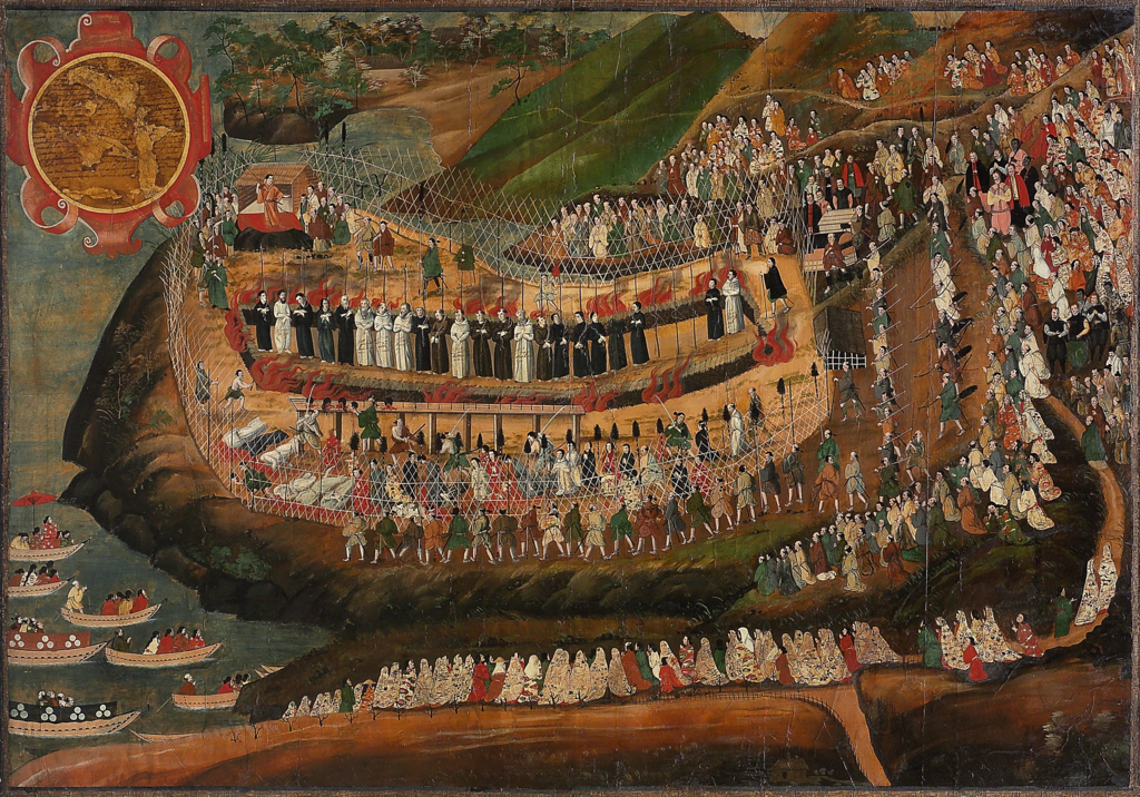 Martyrs chrétiens à Nagasaki, XVI-XVII siècle © DP / Wikipedia