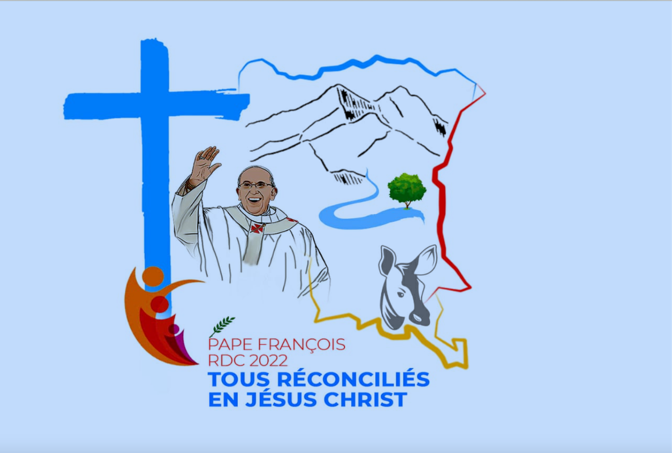 Logo du voyage du pape François en RDC © capture de Zenit