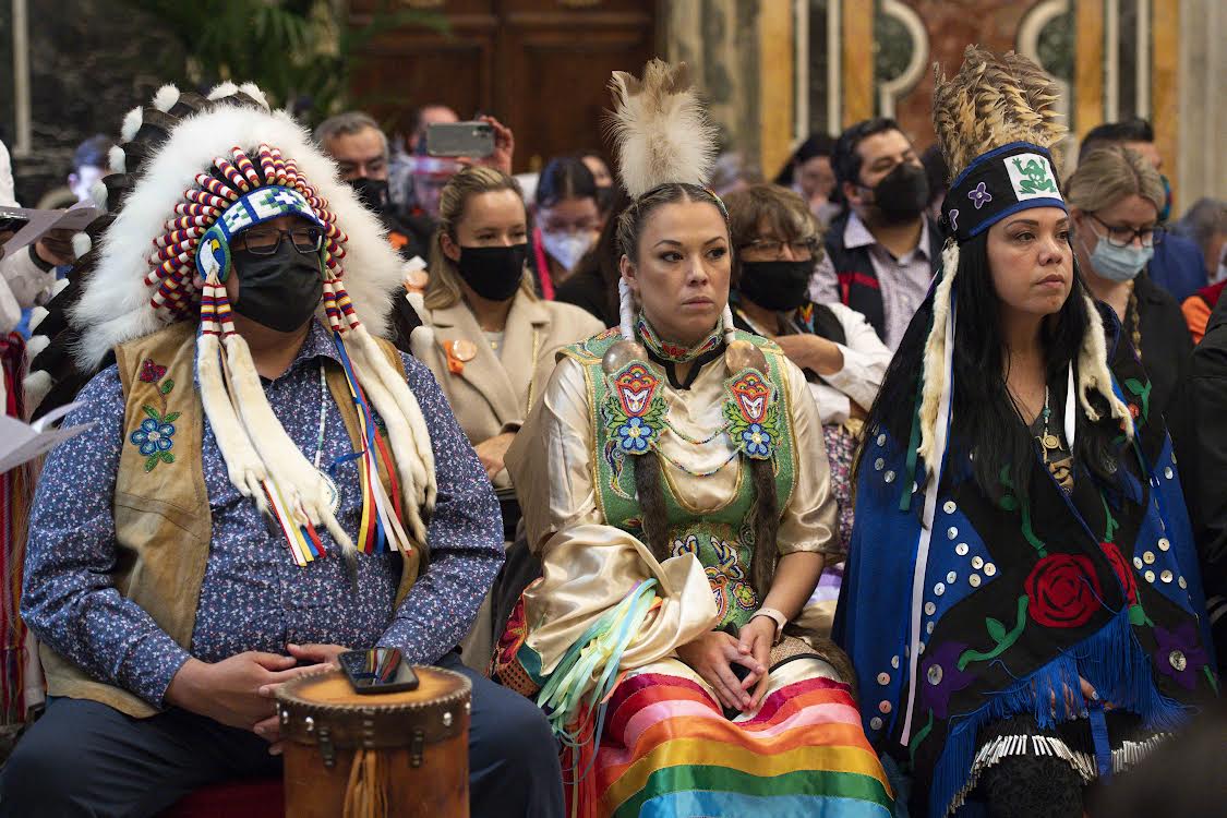 Peuples autochtones du Canada, 1er avril 2022 © Vatican Media