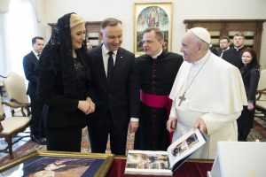 Visite du président polonais Duda, 1er av. 2022 © Vatican Media
