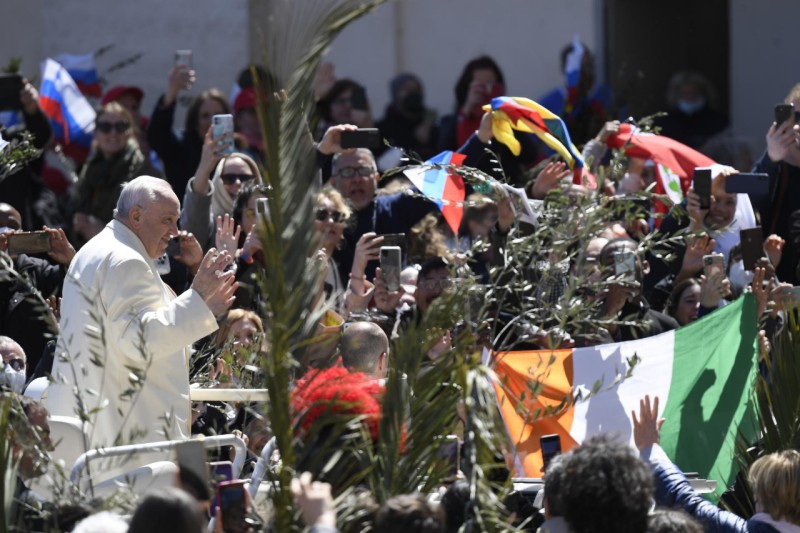 10 avril 2022, Messe des Rameaux © Vatican Media