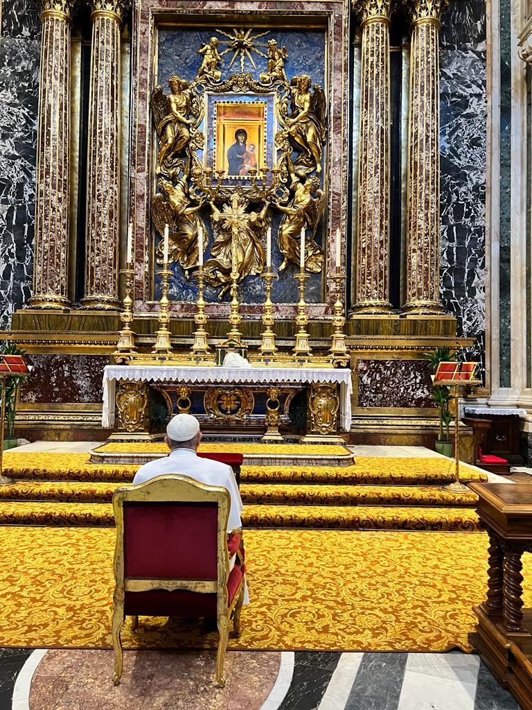 Sainte-Marie-Majeure, 4 avril 2022, © Vatican Media