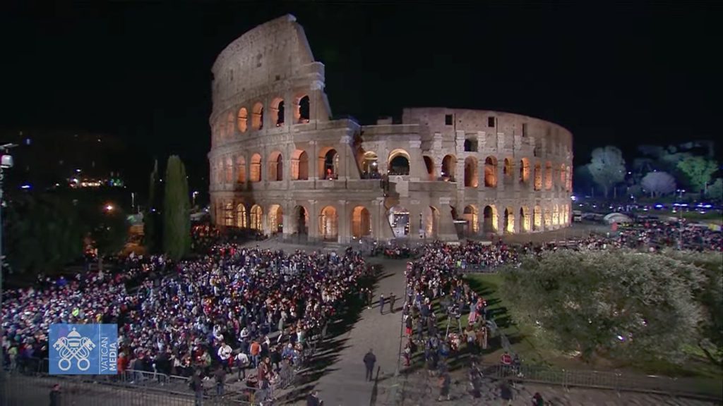 Chemin de croix du Colisée, 15 avril 2022 © capture de Zenit /AB / VM