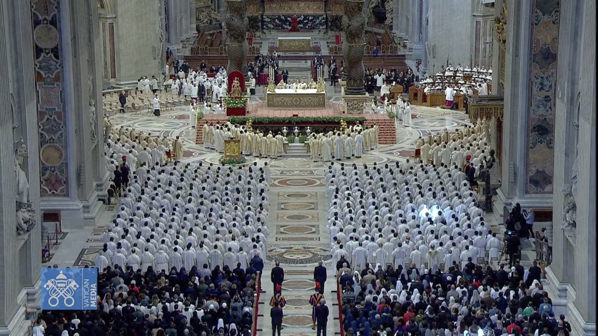 Messe chrismale, Jeudi Saint, 14 avril 2022 © capture de Zenit / AB / Vatican Media