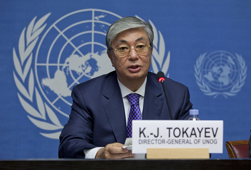 Président kazakh Kassym-Jomart Tokaïev, Source: US Mission in Geneva - https://www.flickr.com/photos/us-mission/8047020663/, DP
