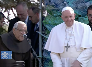 Le p. Mintoff, "Jean XXIII Peace Lab", 3 av. 2022 © capture de Zenit / Vatican YouTube