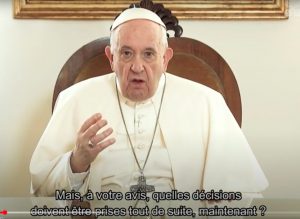 Vidéo du pape, capture d'écran Zenit