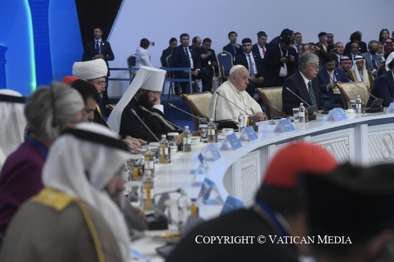 VII Congrès dirigeants religions mondiales et traditionnelles, 14 sept. 2022 © Vatican Media