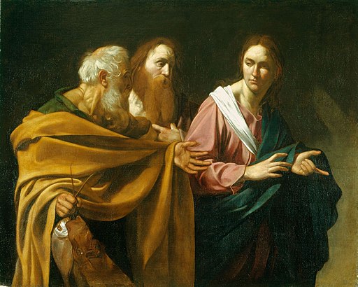 La vocation de saint André, attribué au Caravage, DP Wikimedia