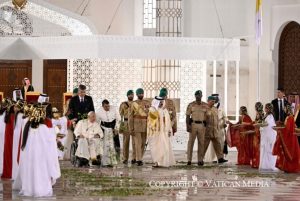 Voyage apostolique au Royaume de Bahreïn Awali Jeudi 3 novembre 2022 © Vatican Media