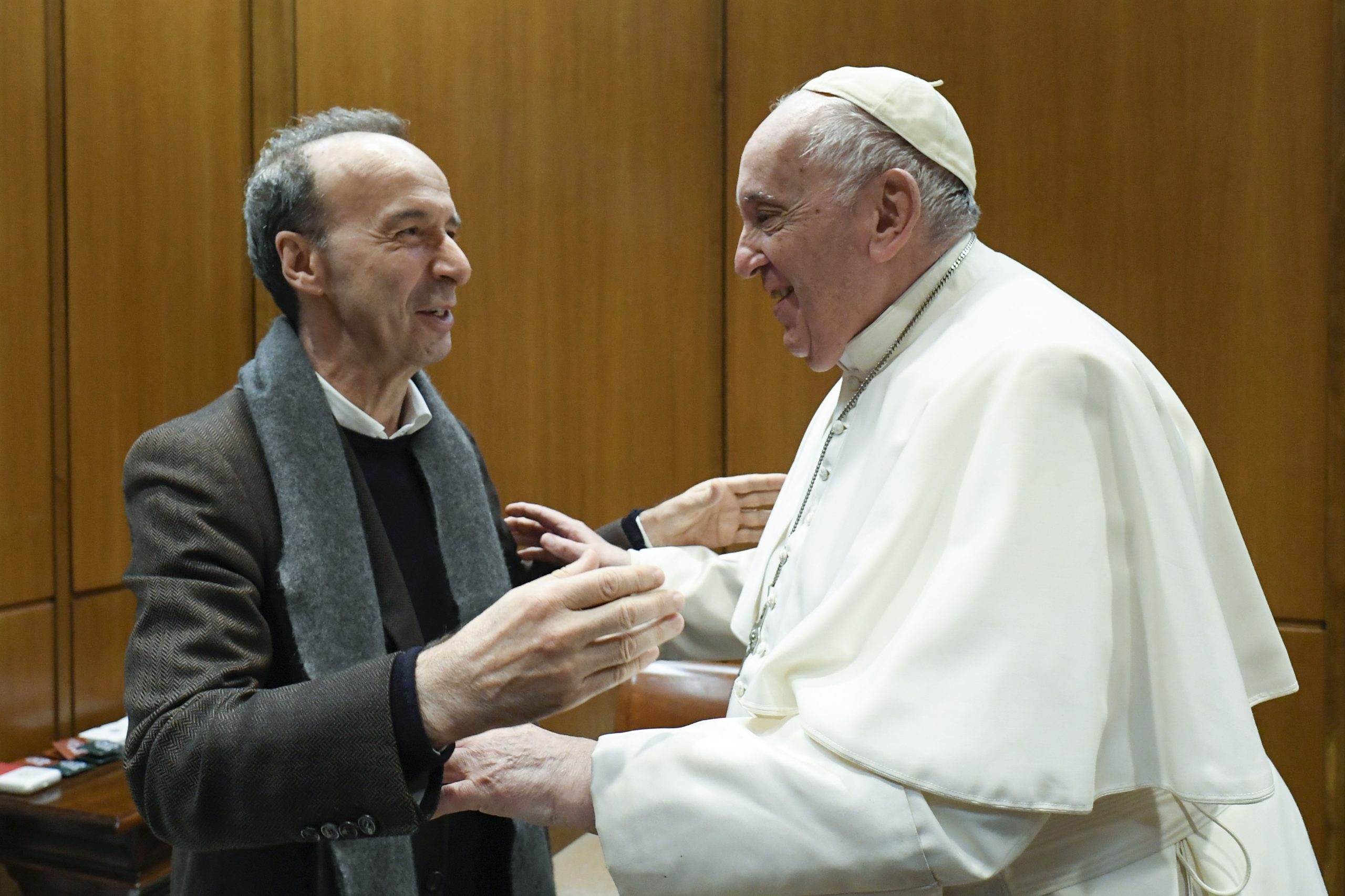 Roberto Benigni, 7 décembre © 2022 Vatican Media