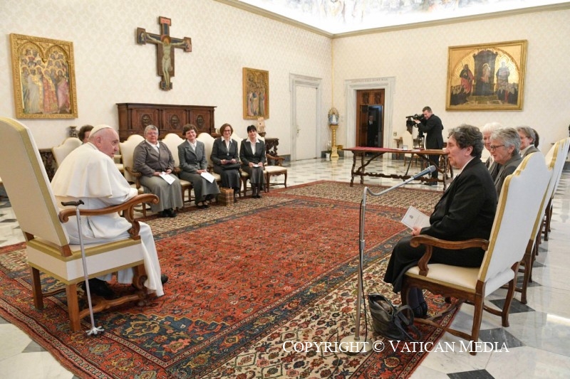 Discours du pape devant les sœurs du Service Social, 20 janvier 2023 © Vatican Media