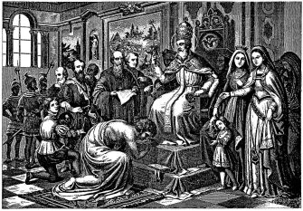 La pénitence de Canossa, Rudolph Blättler OSB (1841-1910)