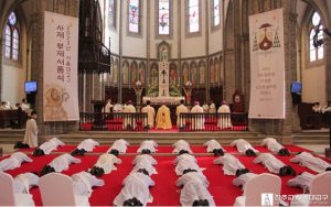 Ordinations sacerdotales en Corée du Sud. Photo : Archidiocèse de Séoul